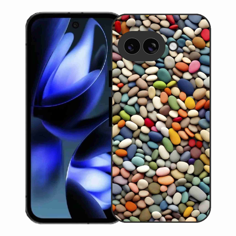 Gelový kryt mmCase na Google Pixel 9a - barevné kamínky 2