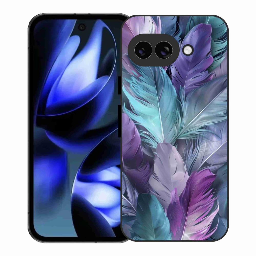 Gelový kryt mmCase na Google Pixel 9a - barevné peří 2