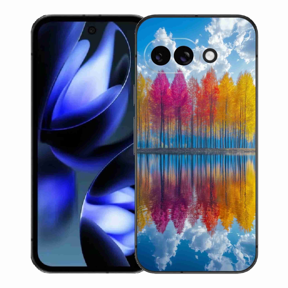 Gelový kryt mmCase na Google Pixel 9a - barevné stromy