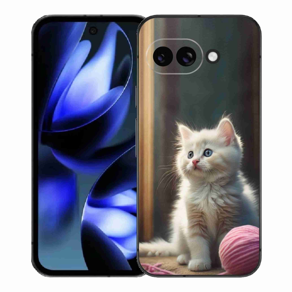 Gelový kryt mmCase na Google Pixel 9a - bílé kotě 2