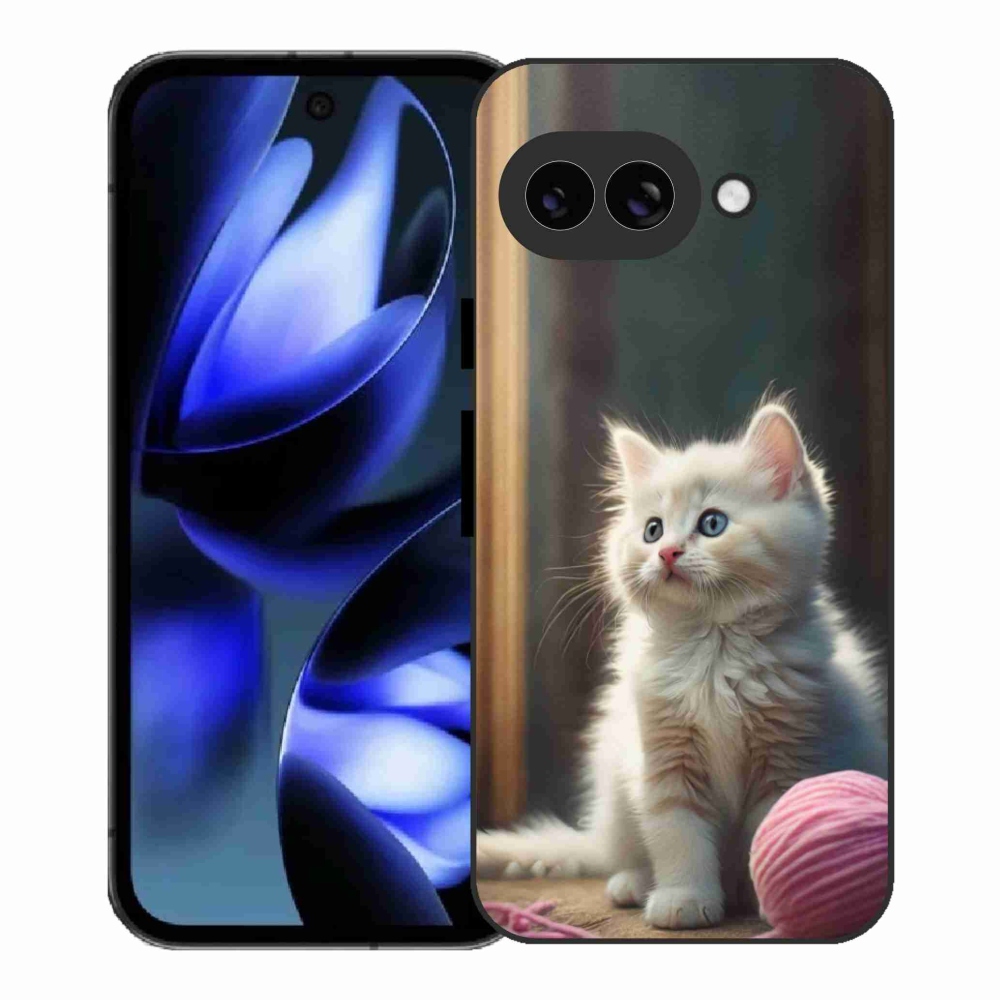 Gelový kryt mmCase na Google Pixel 9a - bílé kotě 2