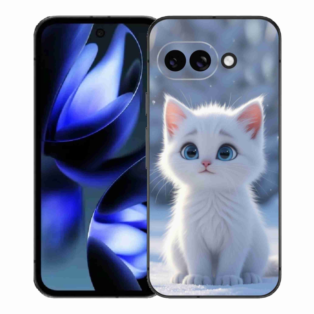 Gelový kryt mmCase na Google Pixel 9a - bílé kotě 3