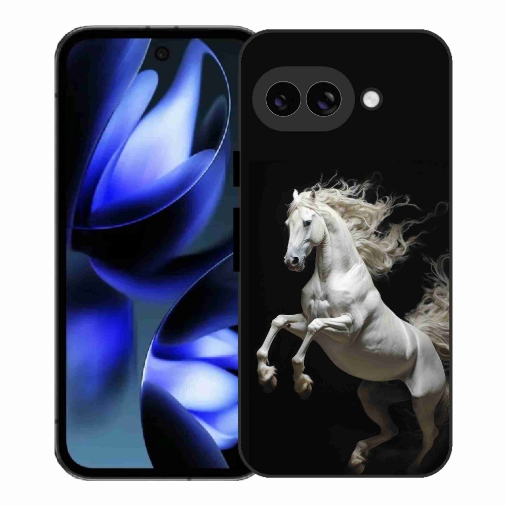 Gelový kryt mmCase na Google Pixel 9a - bílý kůň 4