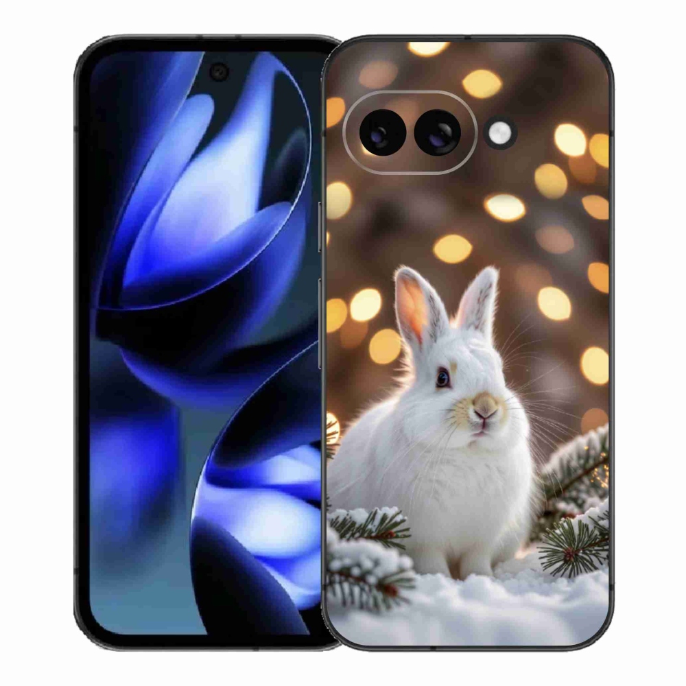 Gelový kryt mmCase na Google Pixel 9a - bílý zajíc