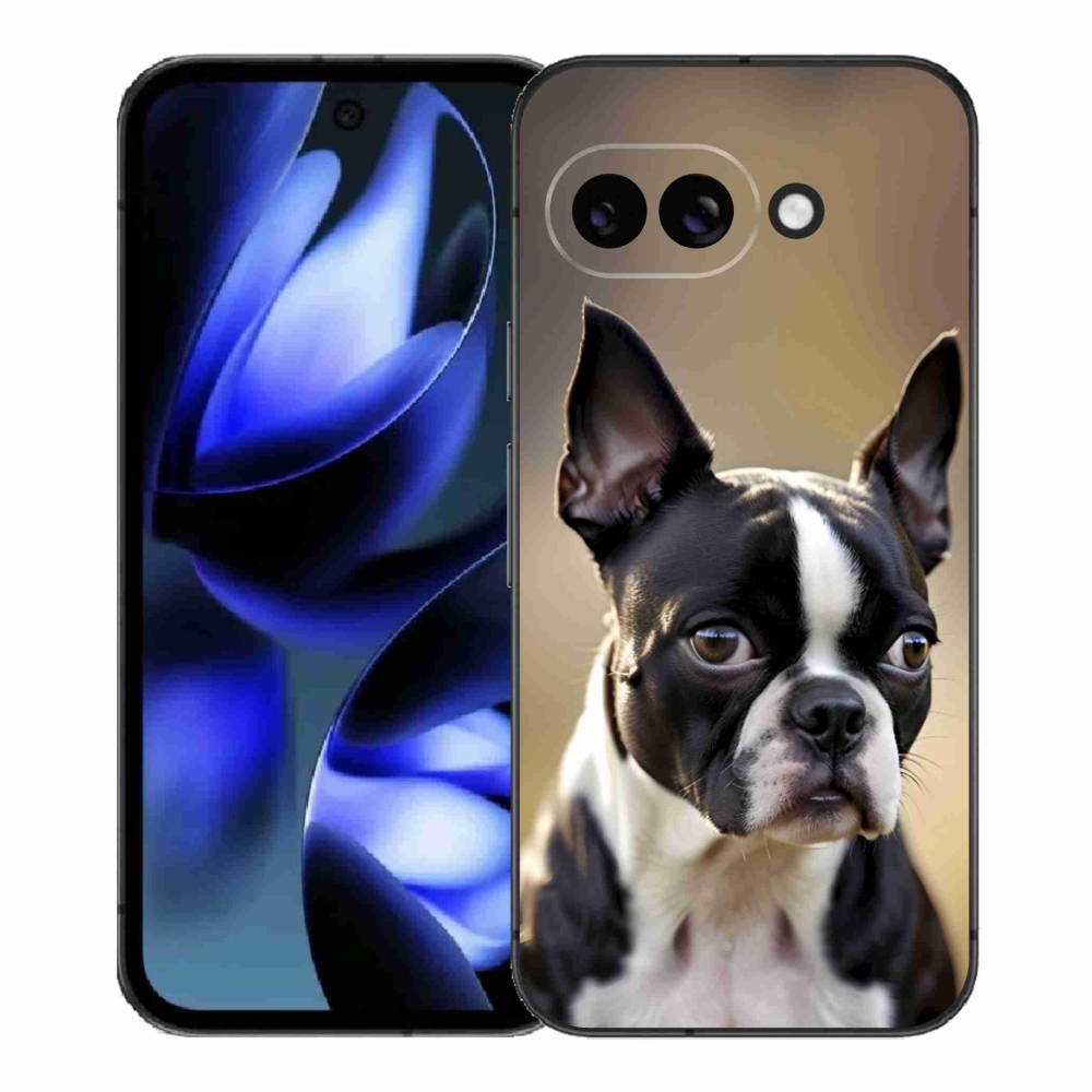 Gelový kryt mmCase na Google Pixel 9a - bostonský teriér