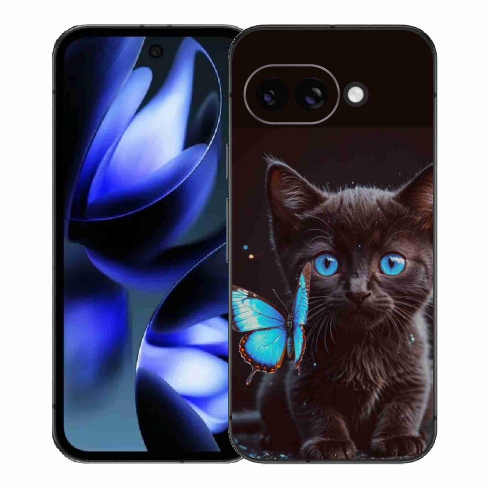 Gelový kryt mmCase na Google Pixel 9a - černé kotě 3
