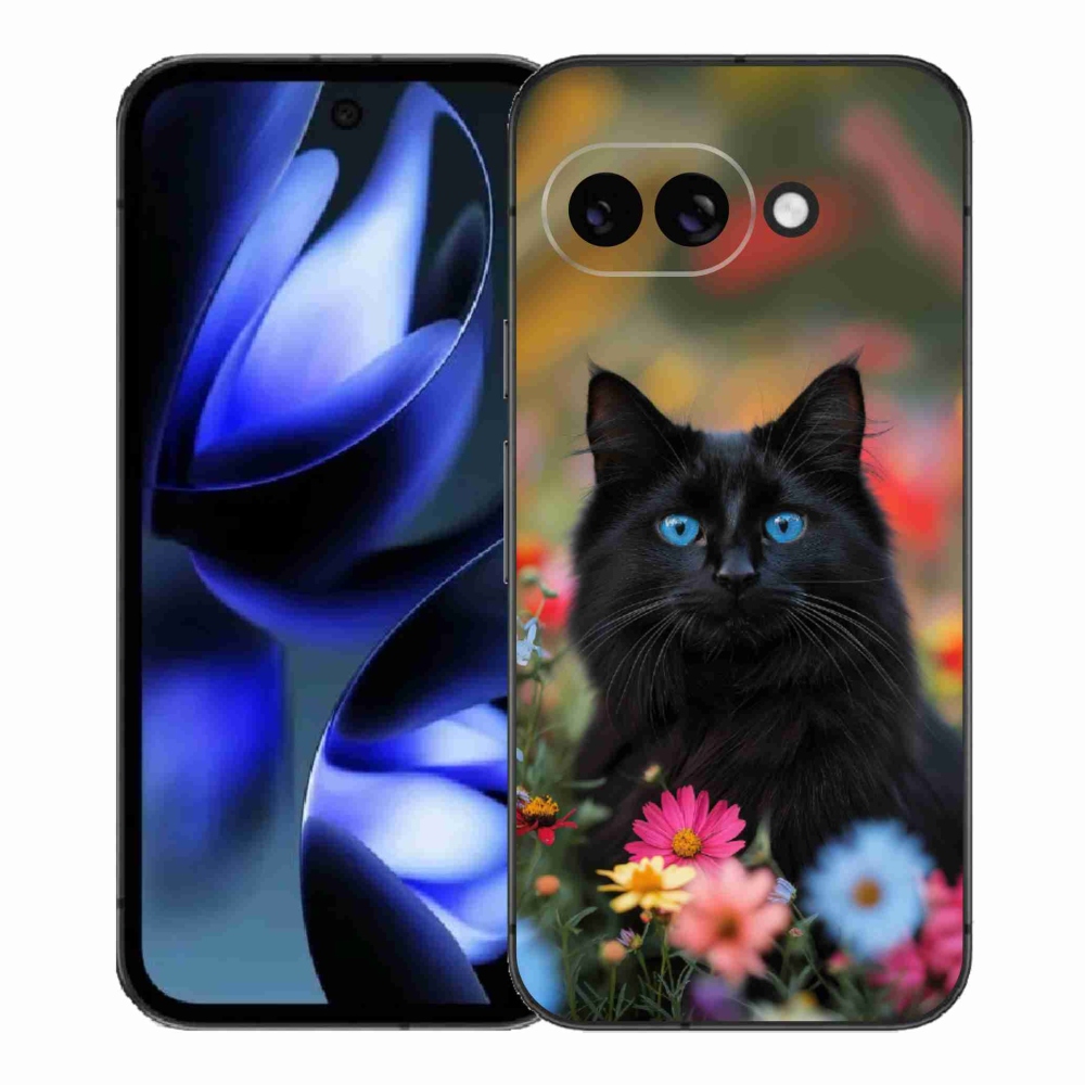 Gelový kryt mmCase na Google Pixel 9a - černé kotě 4