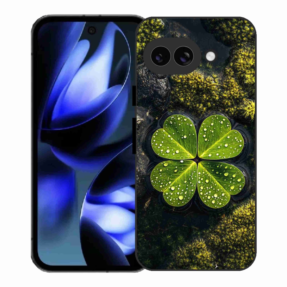 Gelový kryt mmCase na Google Pixel 9a - čtyřlístek
