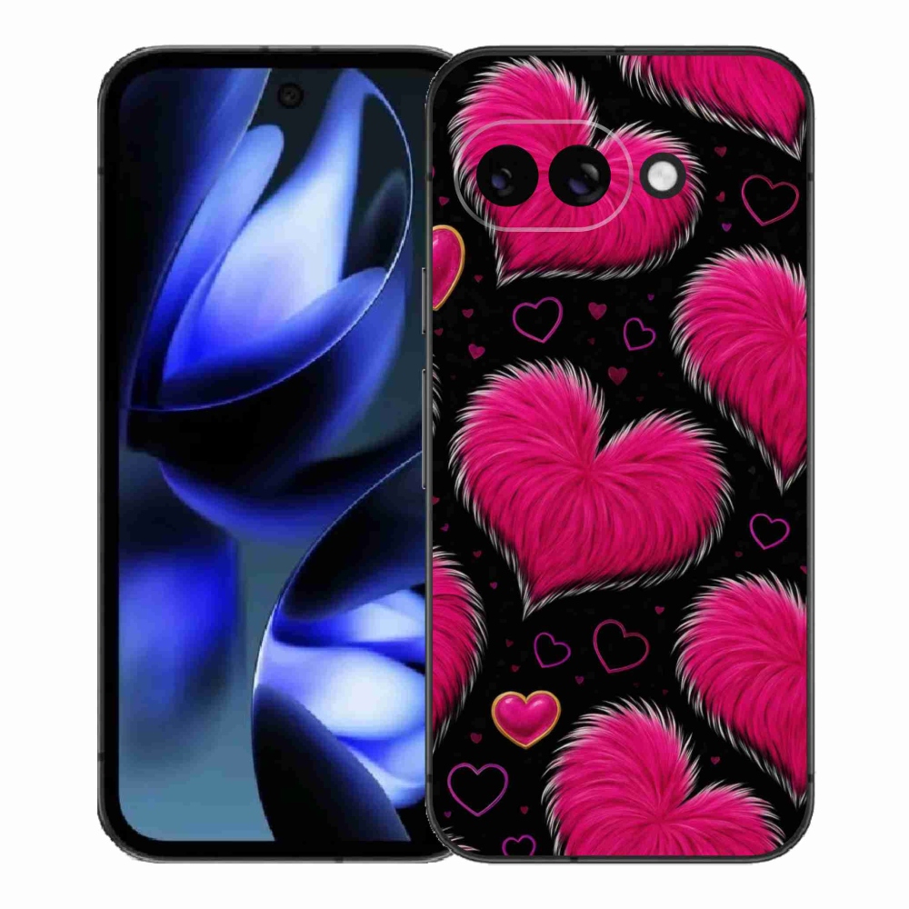 Gelový kryt mmCase na Google Pixel 9a - hebká srdce