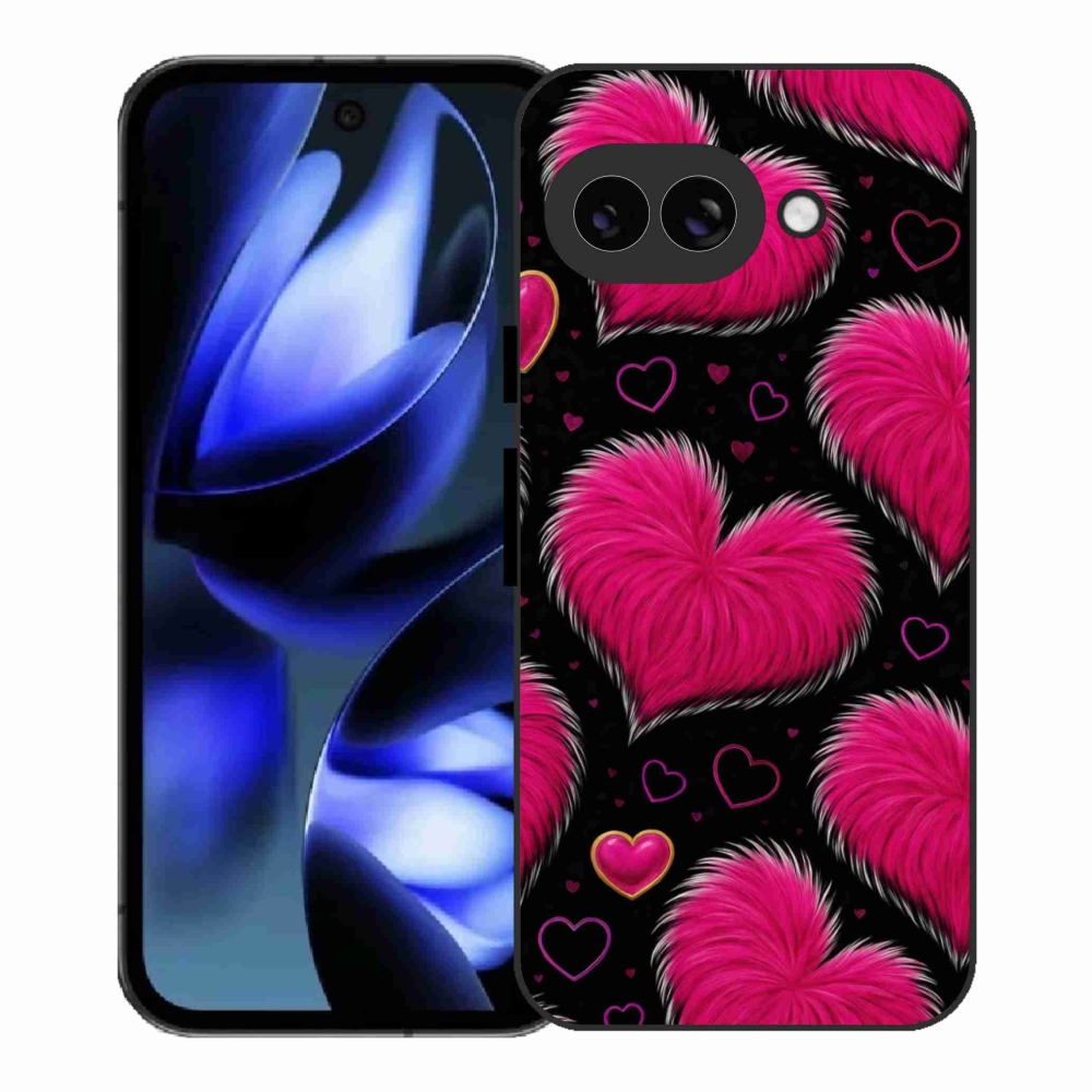 Gelový kryt mmCase na Google Pixel 9a - hebká srdce