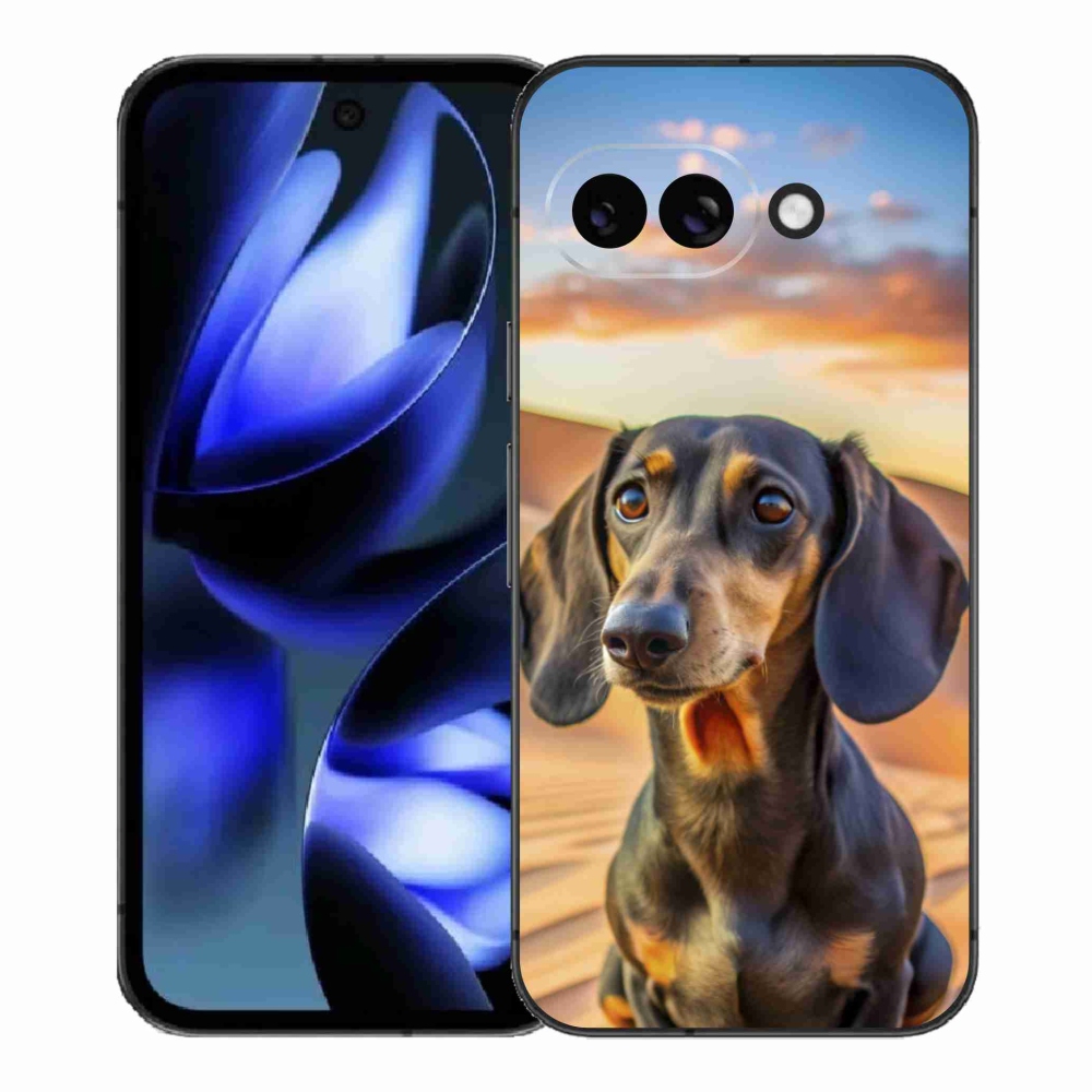 Gelový kryt mmCase na Google Pixel 9a - jezevčík 3 