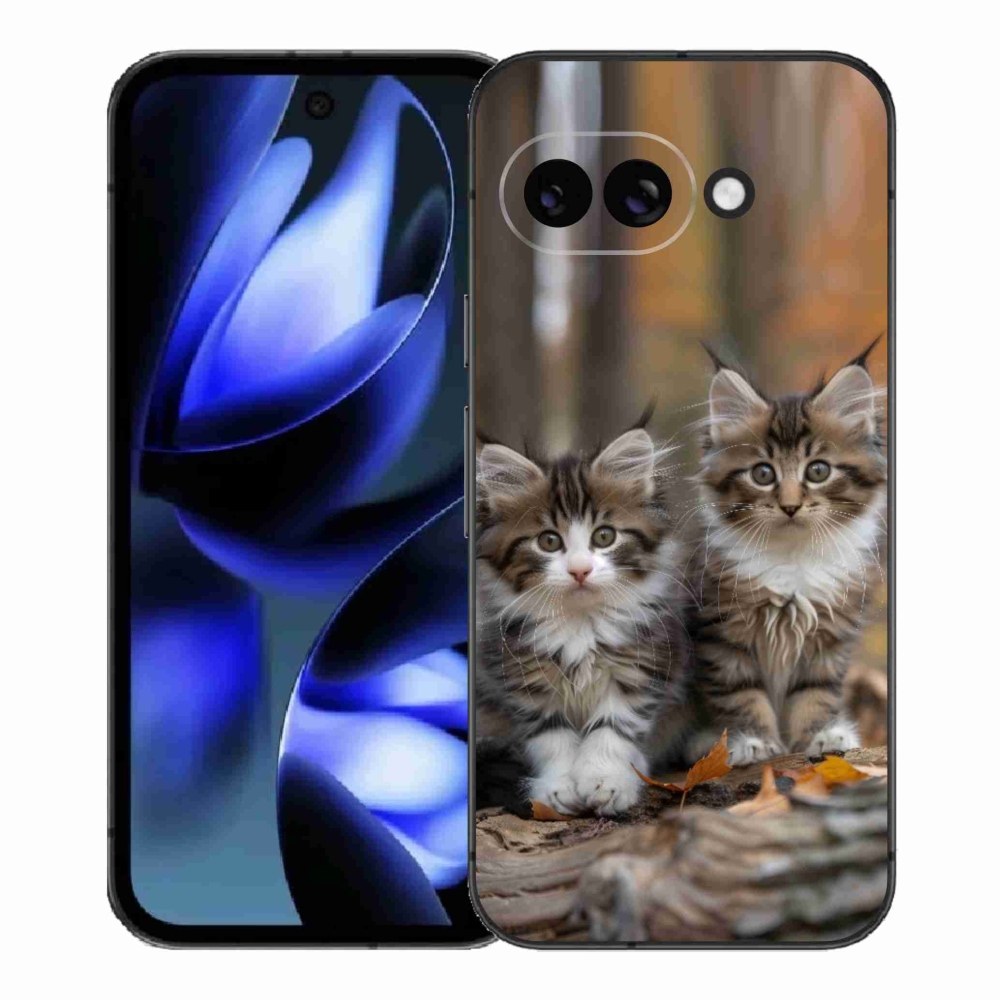 Gelový kryt mmCase na Google Pixel 9a - kočičí duo 3
