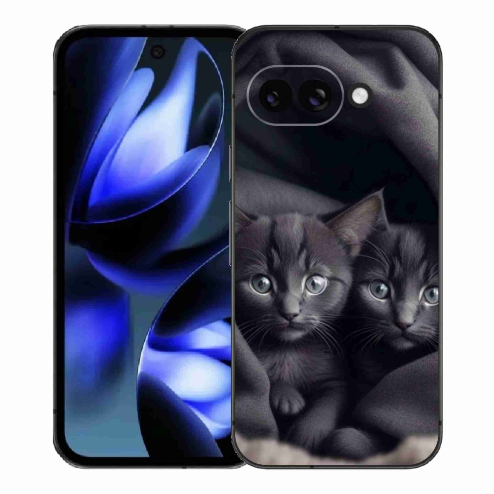 Gelový kryt mmCase na Google Pixel 9a - kočičí duo