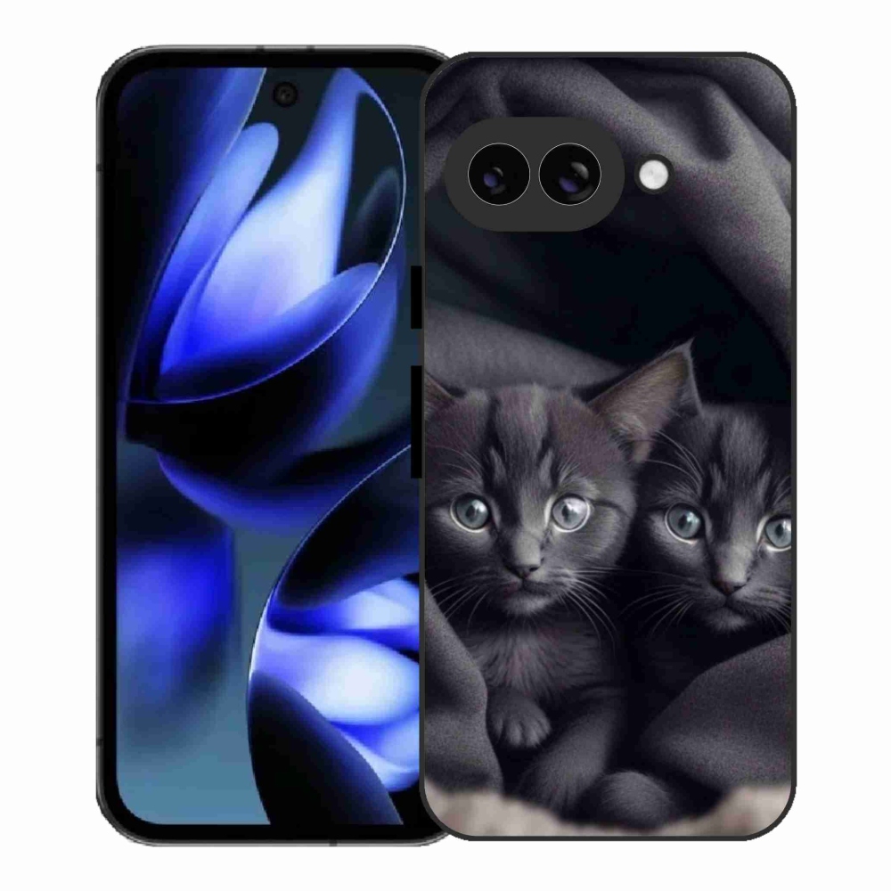 Gelový kryt mmCase na Google Pixel 9a - kočičí duo