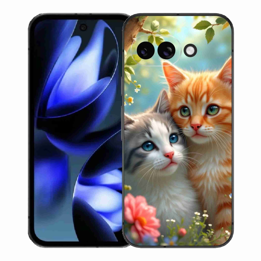 Gelový kryt mmCase na Google Pixel 9a - kočičí láska 2