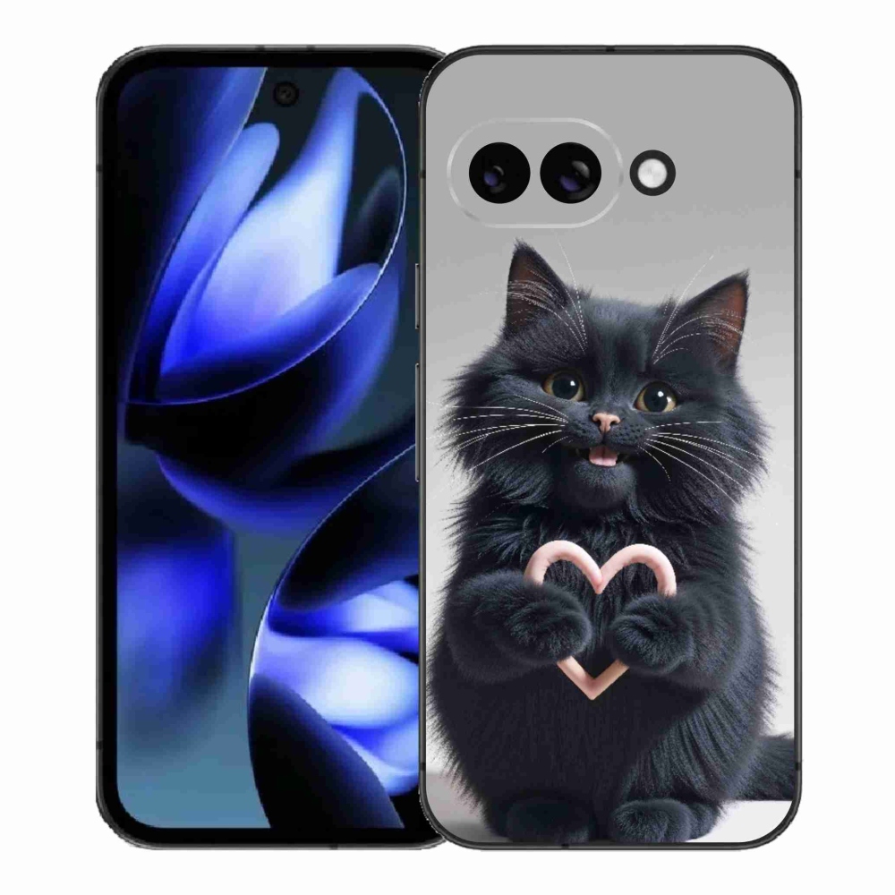 Gelový kryt mmCase na Google Pixel 9a - kočičí láska 3