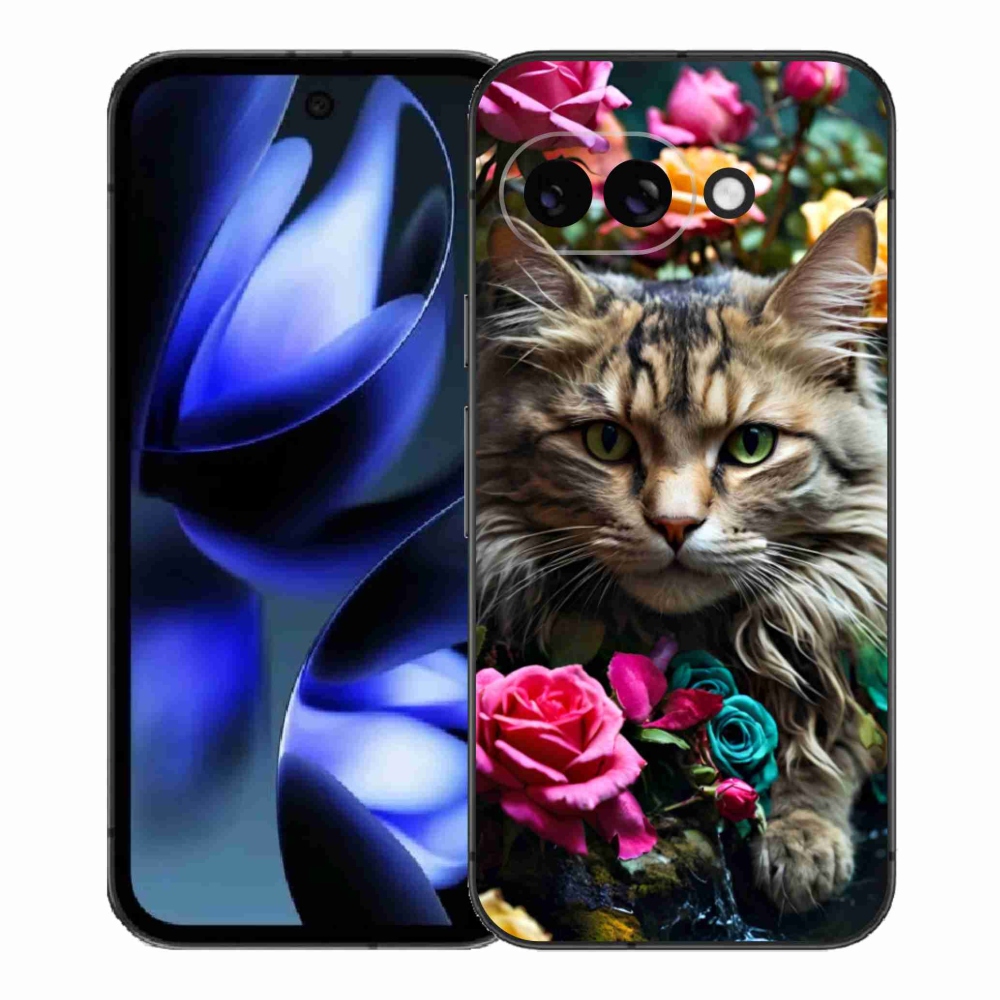 Gelový kryt mmCase na Google Pixel 9a - kočíčí pohled 2