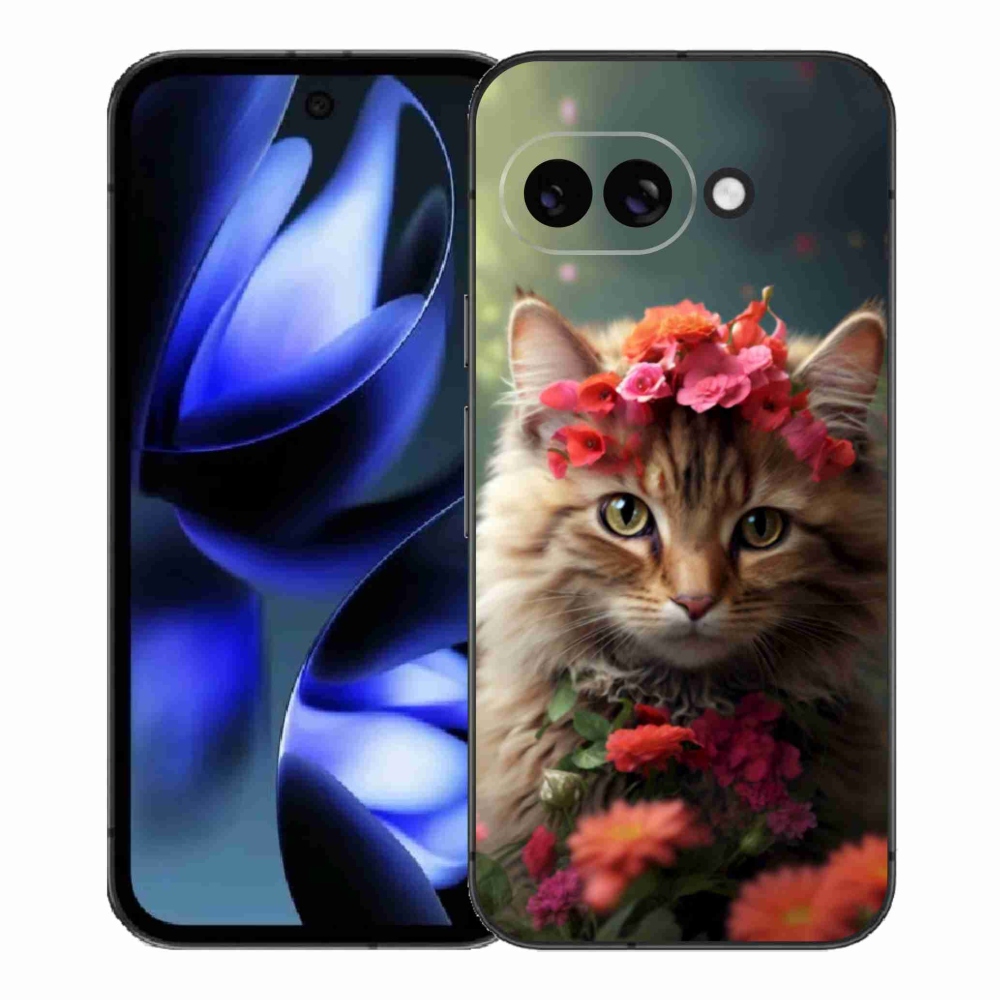 Gelový kryt mmCase na Google Pixel 9a - kočíčí princezna