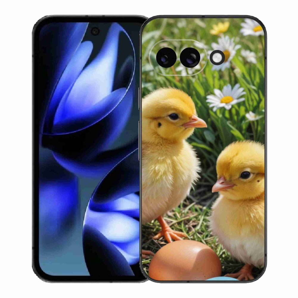 Gelový kryt mmCase na Google Pixel 9a - kuřátka