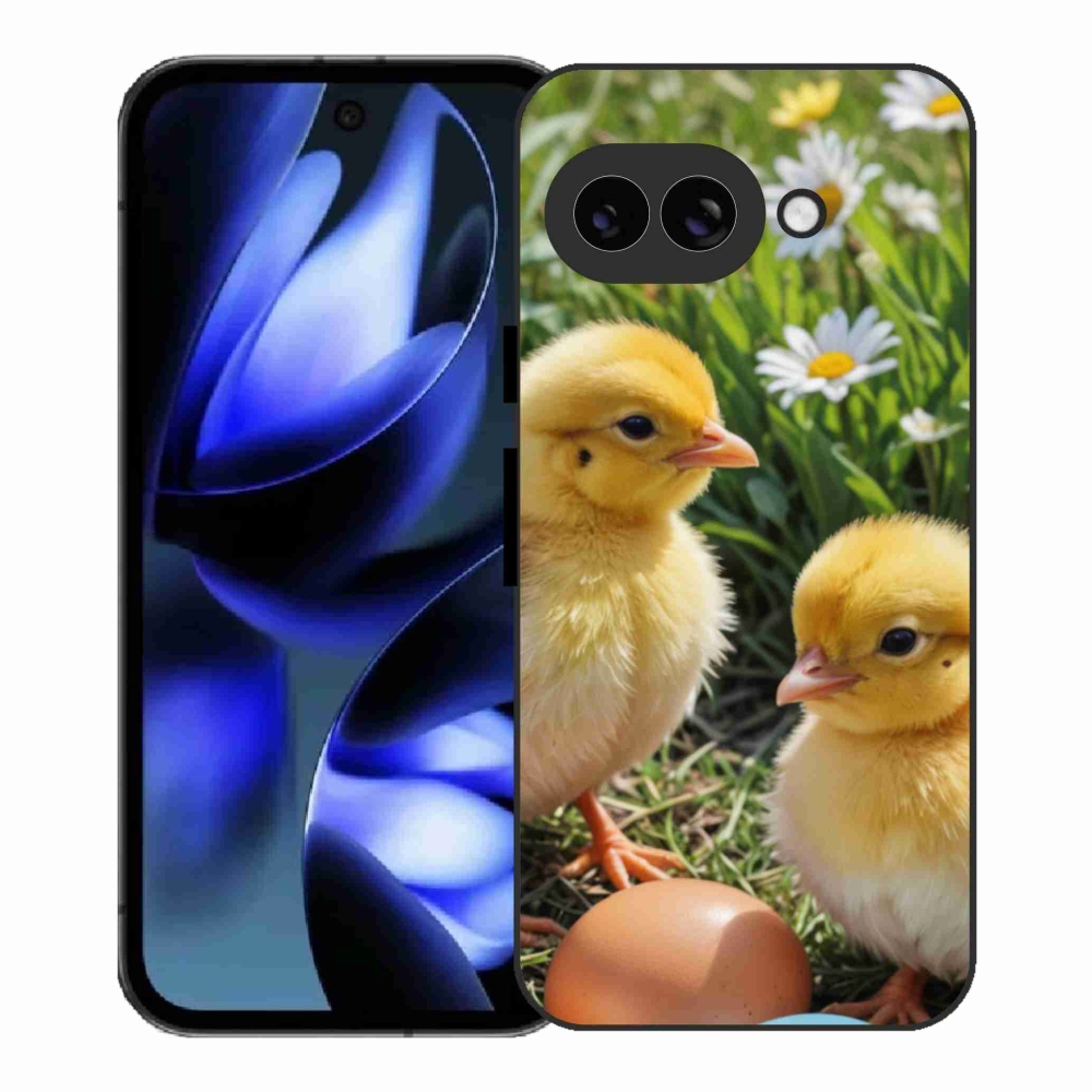 Gelový kryt mmCase na Google Pixel 9a - kuřátka