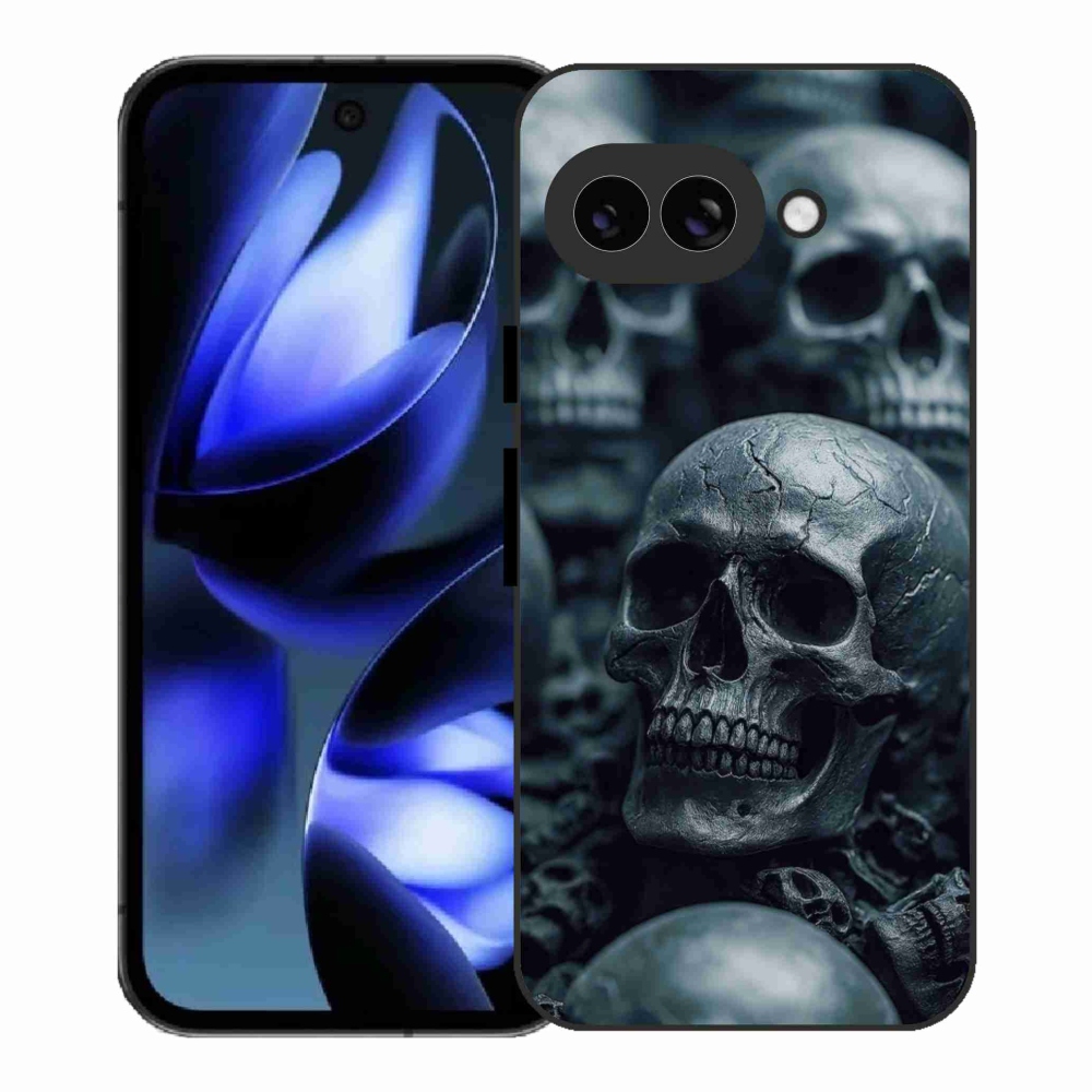 Gelový kryt mmCase na Google Pixel 9a - lebka 2