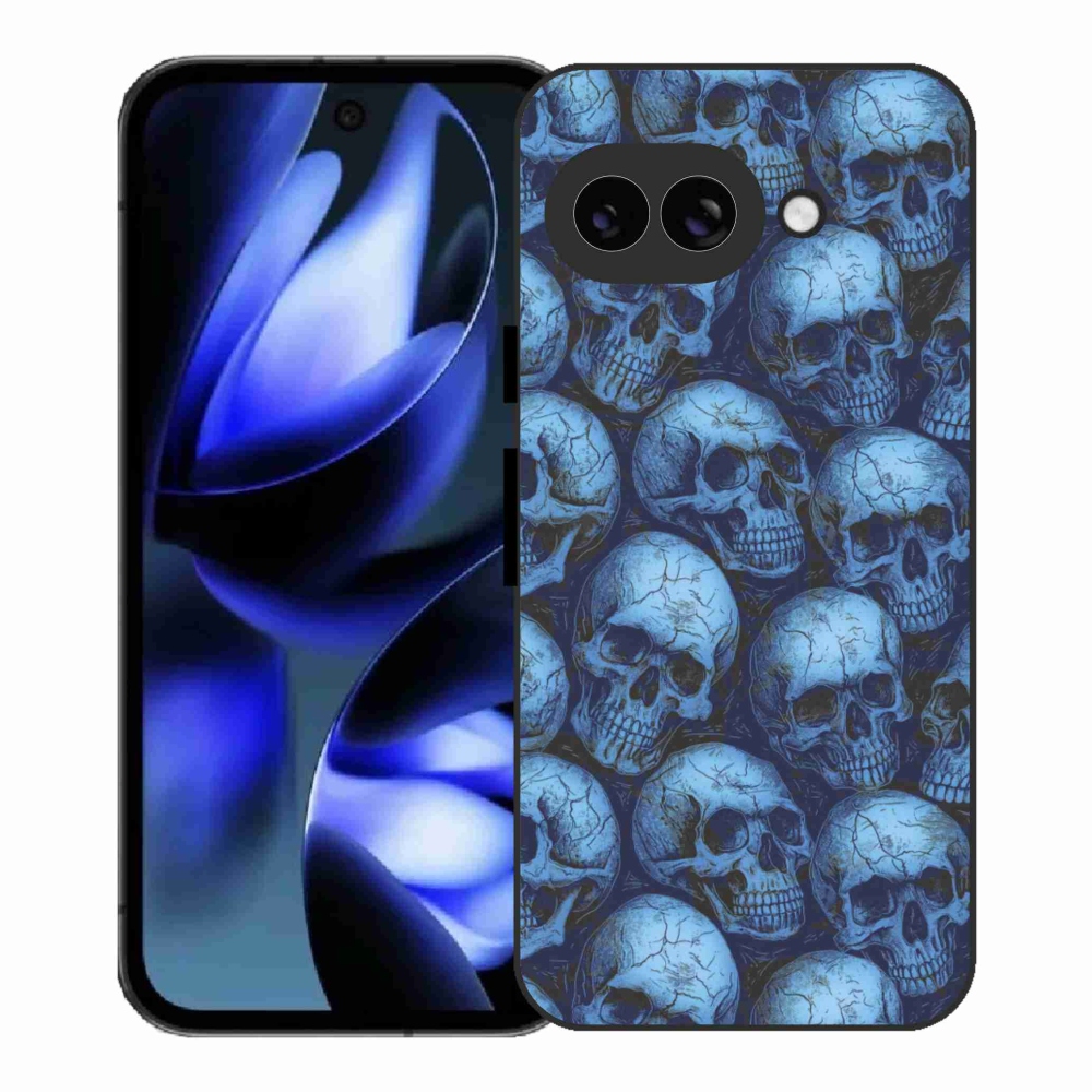 Gelový kryt mmCase na Google Pixel 9a - lebky