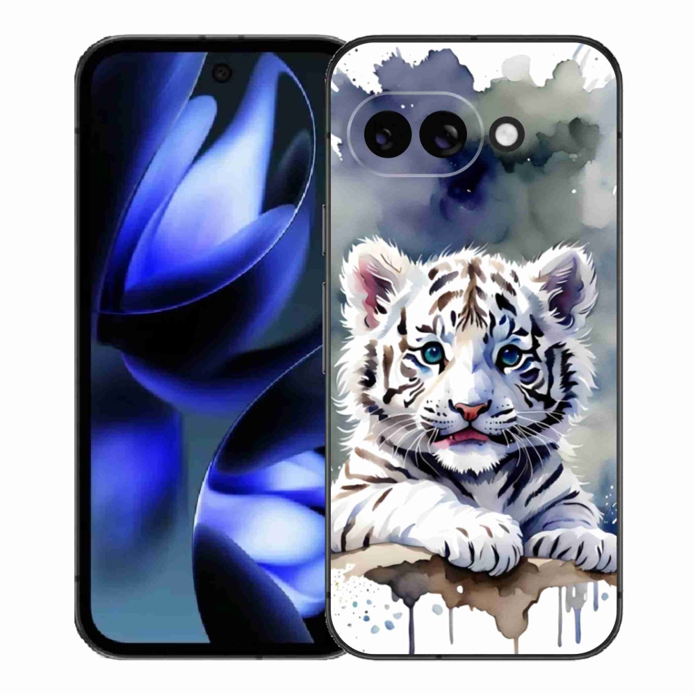Gelový kryt mmCase na Google Pixel 9a - mládě bílého tygra
