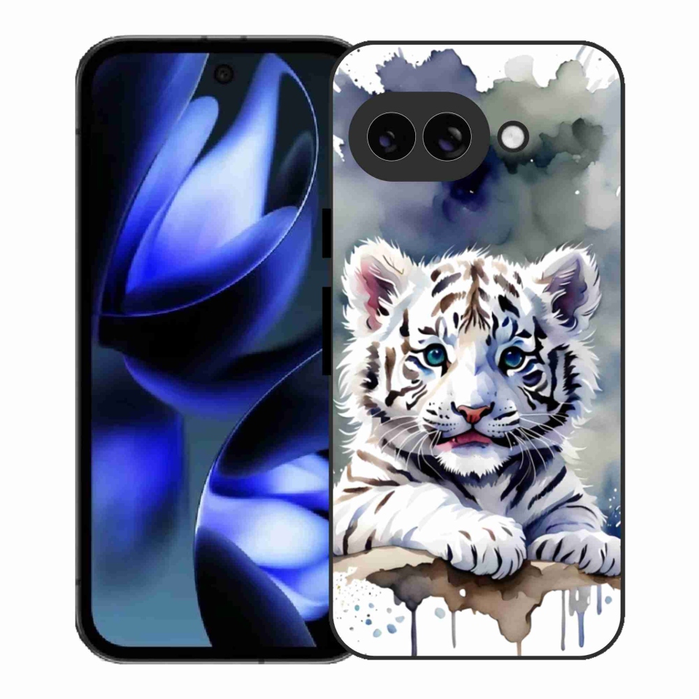 Gelový kryt mmCase na Google Pixel 9a - mládě bílého tygra