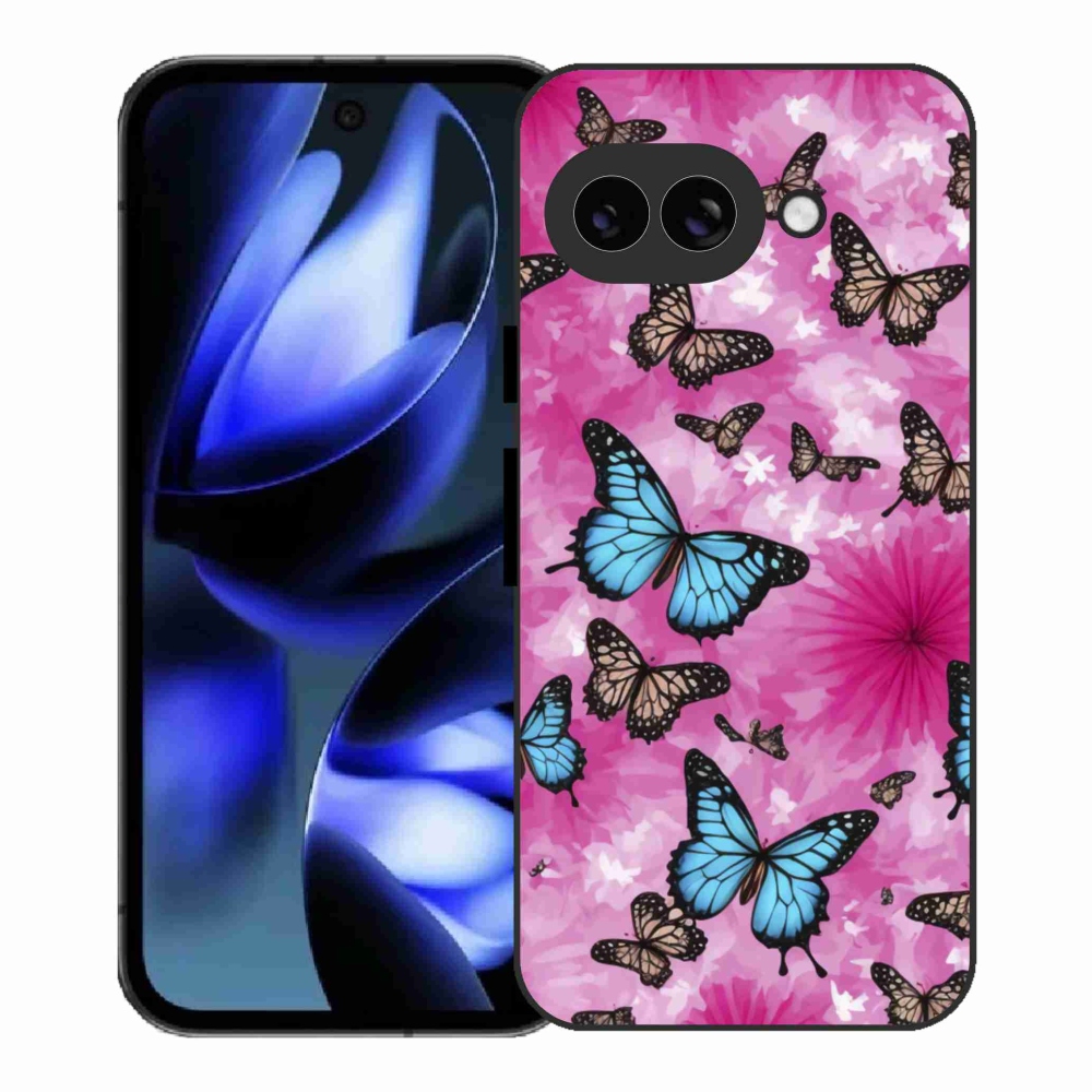 Gelový kryt mmCase na Google Pixel 9a - motýlí zahrada