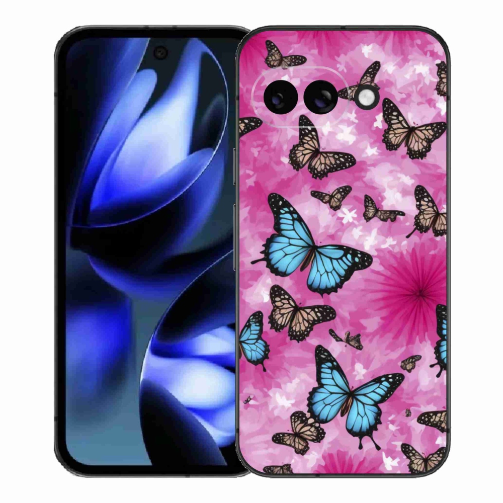 Gelový kryt mmCase na Google Pixel 9a - motýlí zahrada