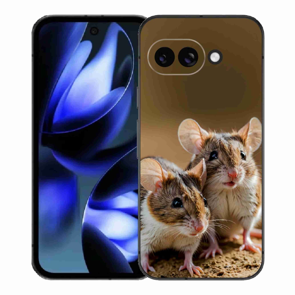 Gelový kryt mmCase na Google Pixel 9a - myší duo