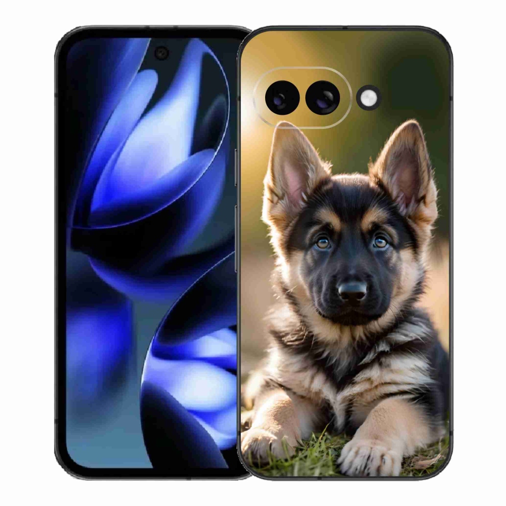 Gelový kryt mmCase na Google Pixel 9a - německý ovčák v přírodě