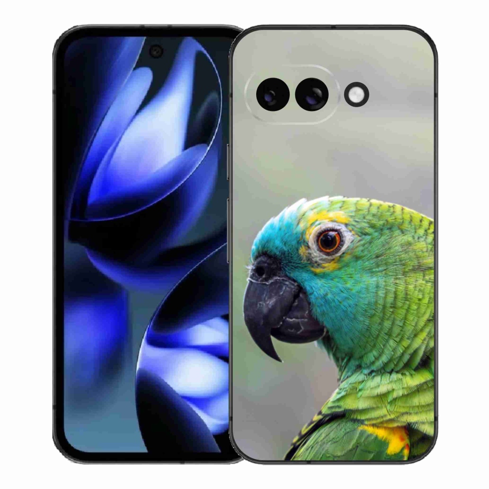 Gelový kryt mmCase na Google Pixel 9a - papoušek amazoňan