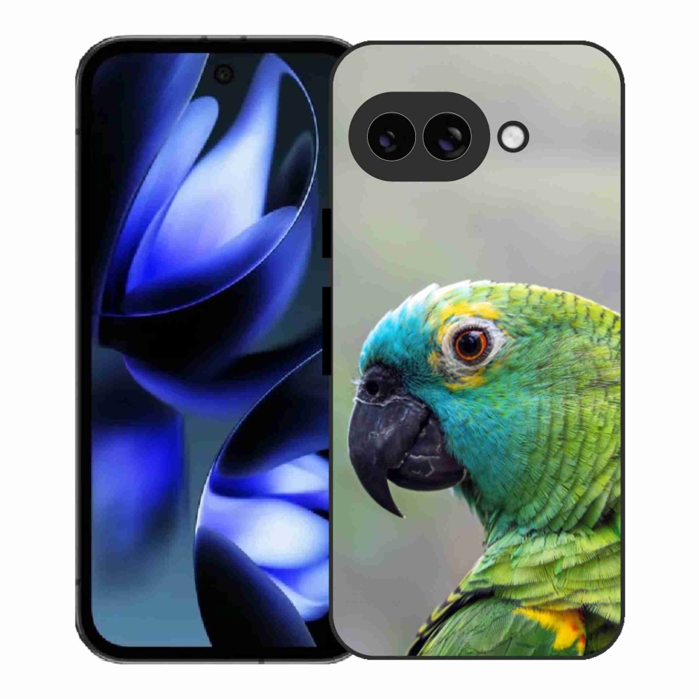 Gelový kryt mmCase na Google Pixel 9a - papoušek amazoňan