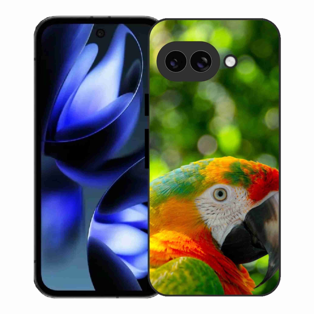 Gelový kryt mmCase na Google Pixel 9a - papoušek ara 3
