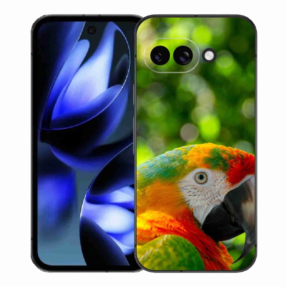 Gelový kryt mmCase na Google Pixel 9a - papoušek ara 3
