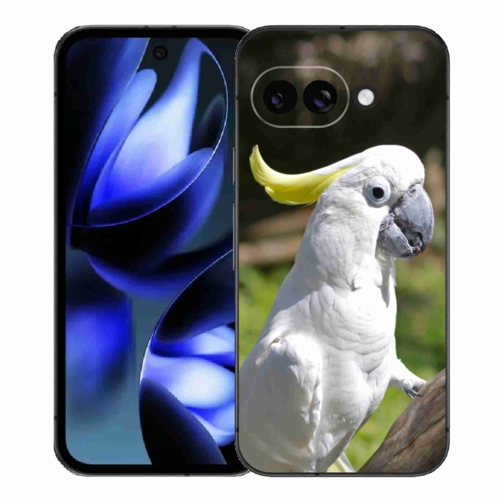 Gelový kryt mmCase na Google Pixel 9a - papoušek kakadu 2