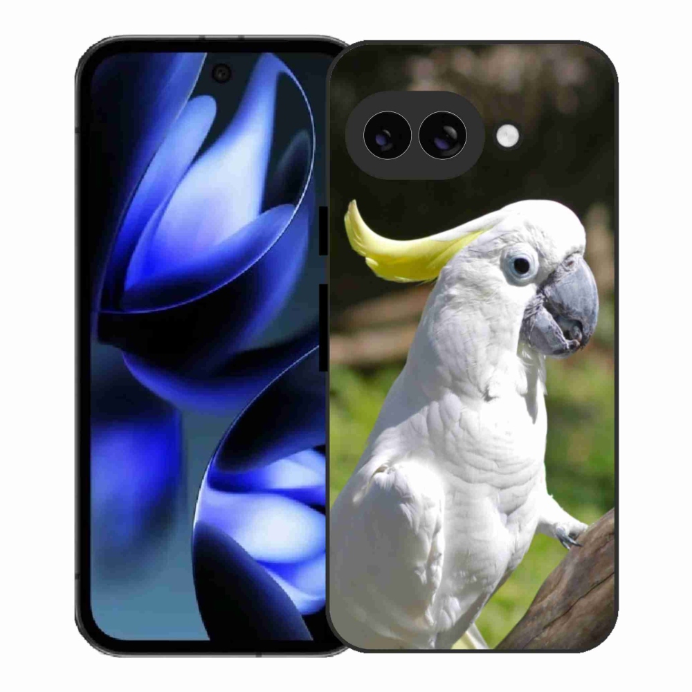 Gelový kryt mmCase na Google Pixel 9a - papoušek kakadu 2