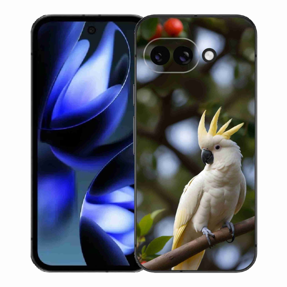 Gelový kryt mmCase na Google Pixel 9a - papoušek kakadu 3