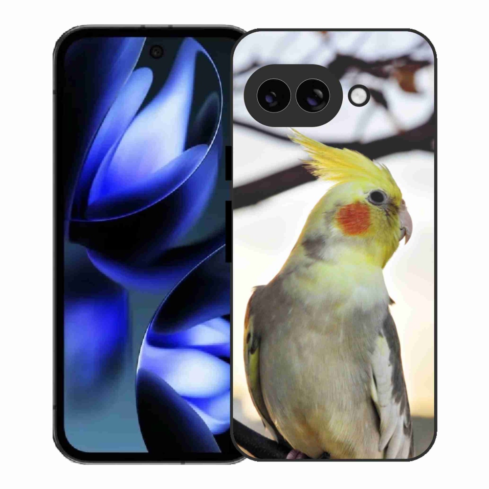 Gelový kryt mmCase na Google Pixel 9a - papoušek korela