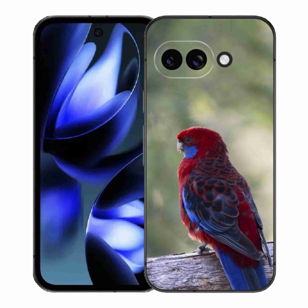 Gelový kryt mmCase na Google Pixel 9a - papoušek rosela