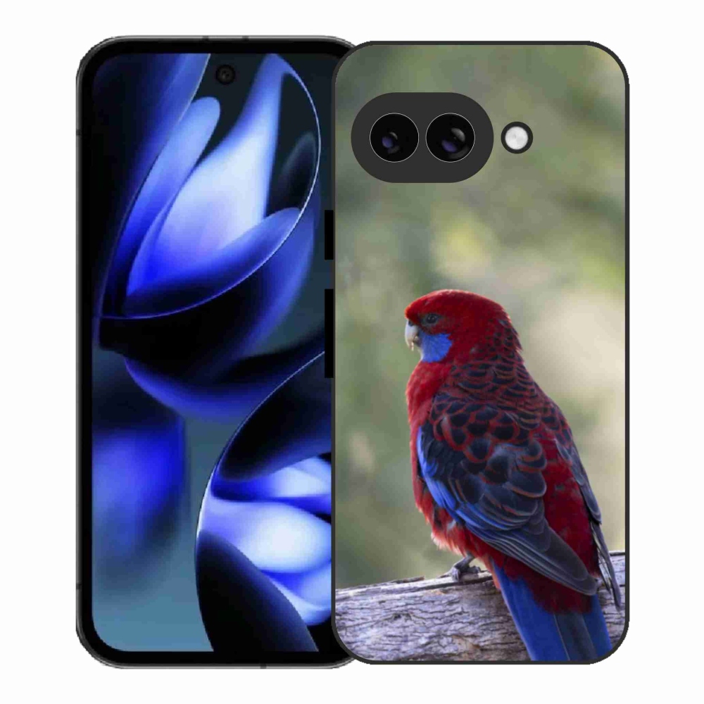 Gelový kryt mmCase na Google Pixel 9a - papoušek rosela