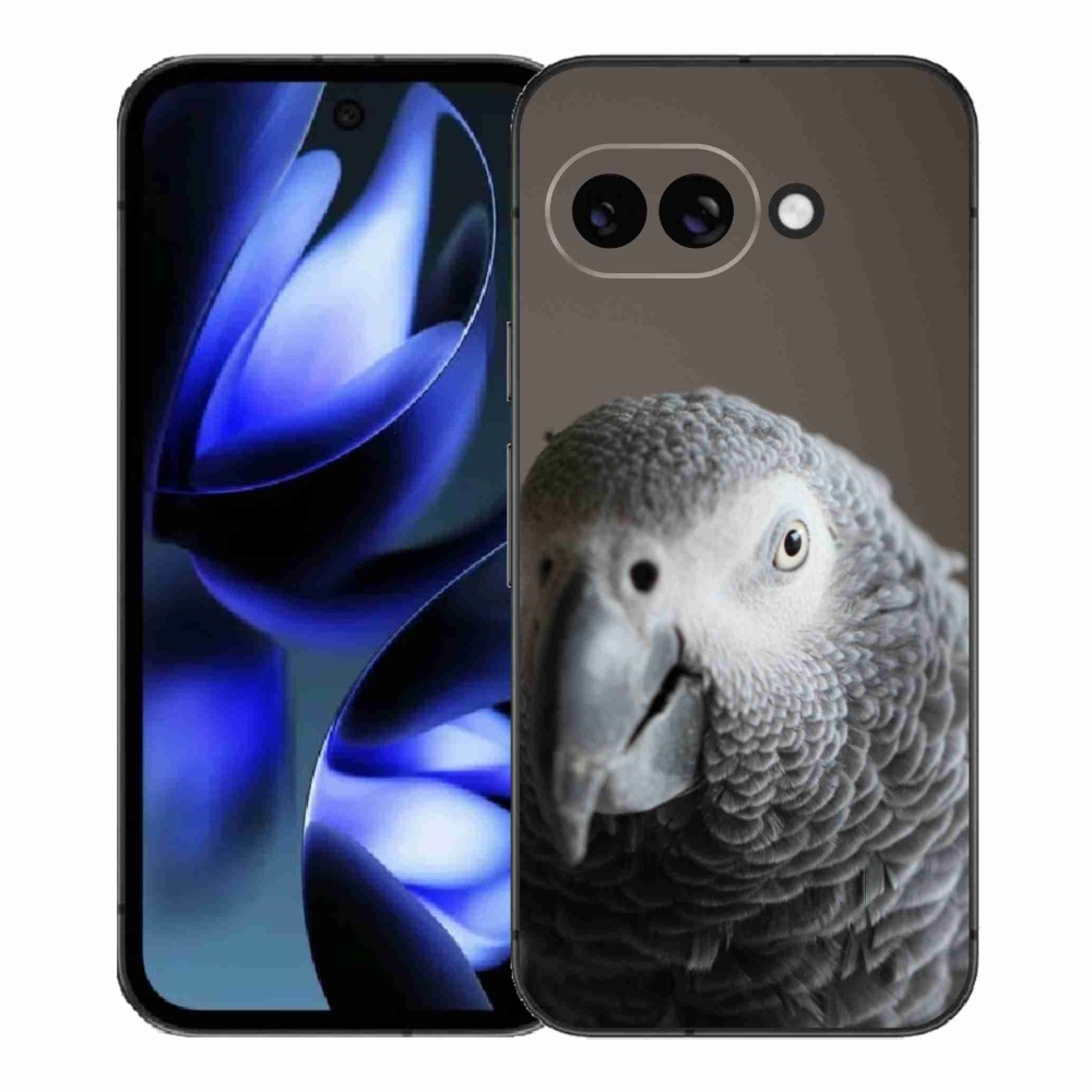 Gelový kryt mmCase na Google Pixel 9a - papoušek žako 2