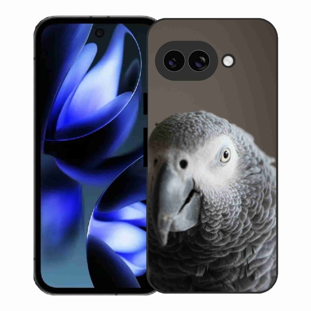 Gelový kryt mmCase na Google Pixel 9a - papoušek žako 2