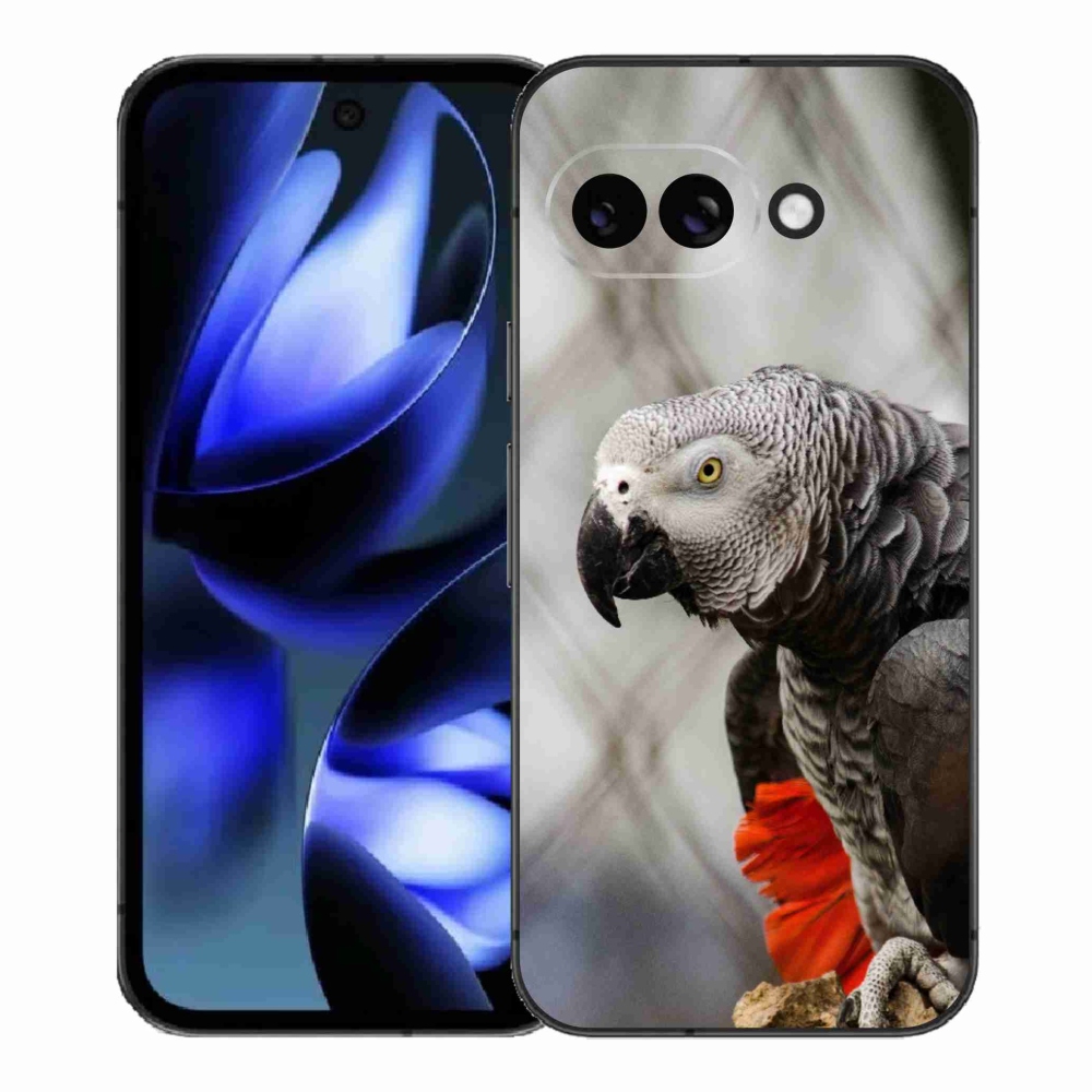 Gelový kryt mmCase na Google Pixel 9a - papoušek žako 3