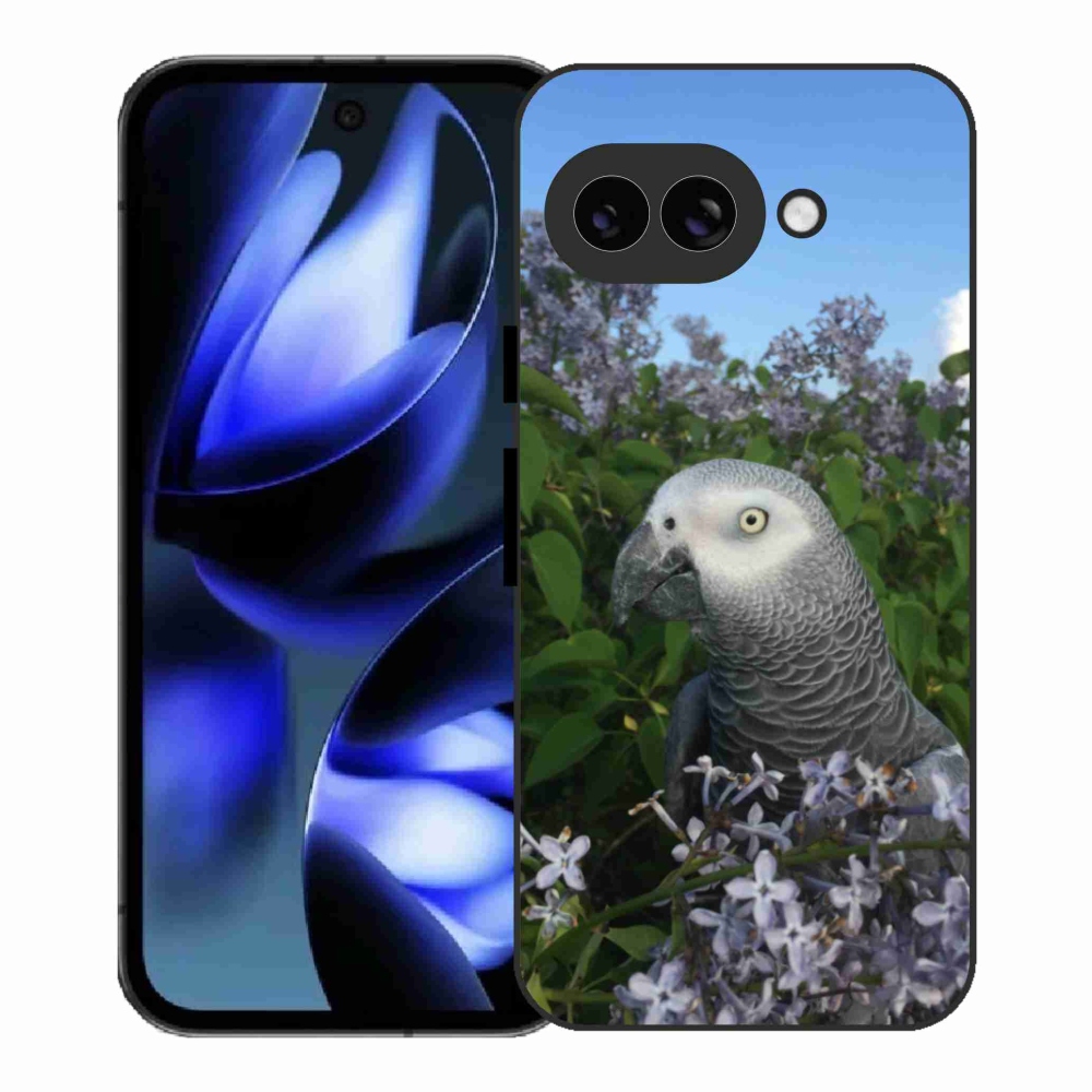 Gelový kryt mmCase na Google Pixel 9a - papoušek žako