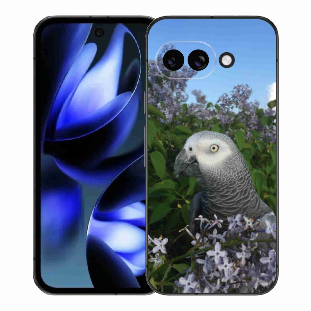 Gelový kryt mmCase na Google Pixel 9a - papoušek žako