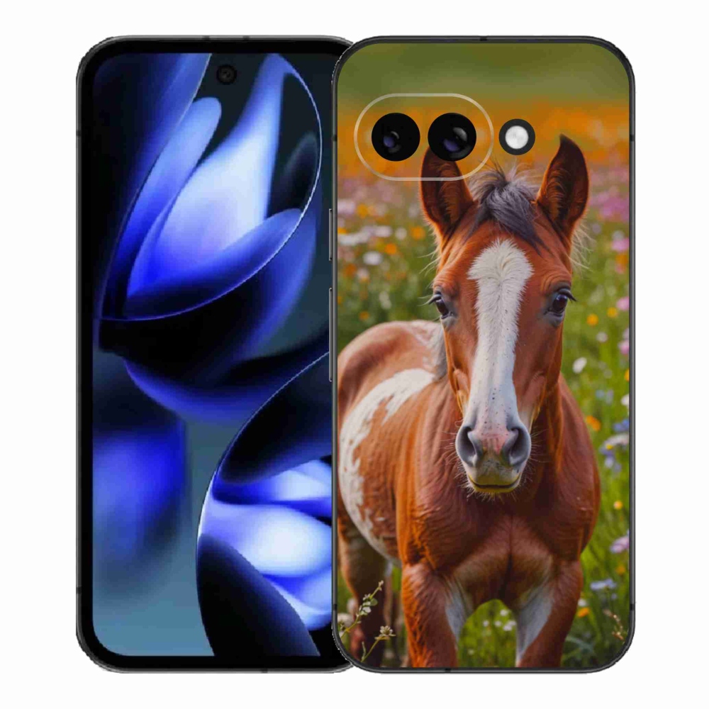 Gelový kryt mmCase na Google Pixel 9a - roztomilé hříbě