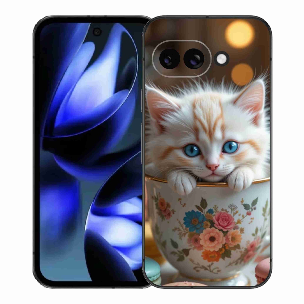 Gelový kryt mmCase na Google Pixel 9a - roztomilé kotě 6