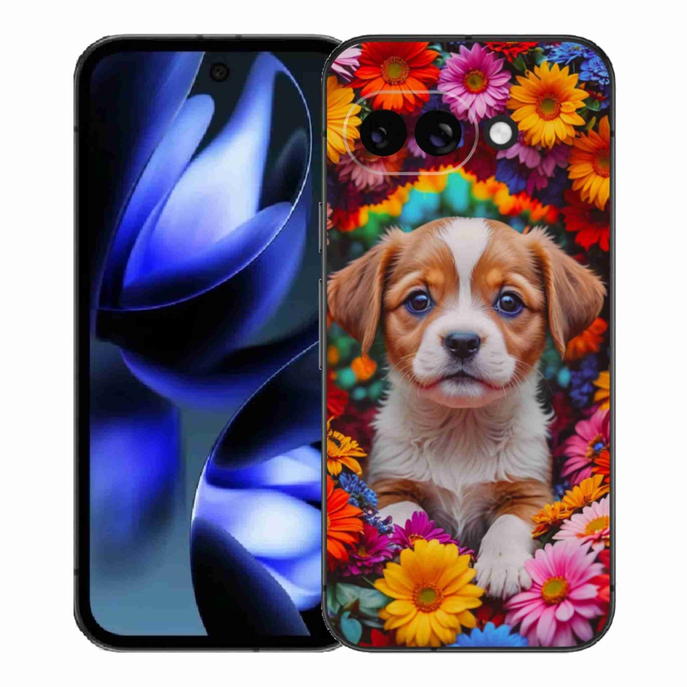 Gelový kryt mmCase na Google Pixel 9a - roztomilé štěně
